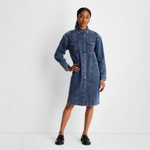 Future Collective denim dress - NWT